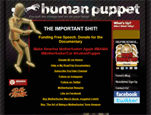 Tablet Screenshot of humanpuppet.com